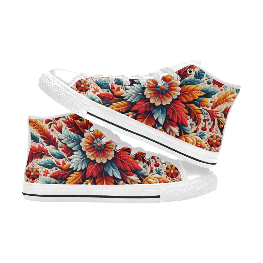 Custom High Top Canvas Shoes for Women (C93)