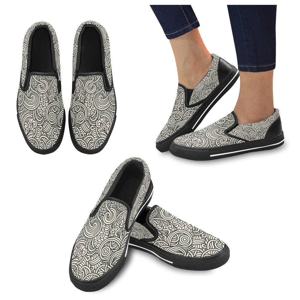 Slip-on-Schuhe aus Canvas für Damen (P188)