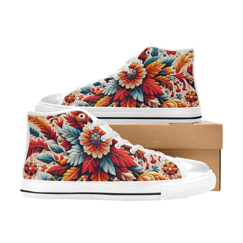 Custom High Top Canvas Shoes for Women (C93)