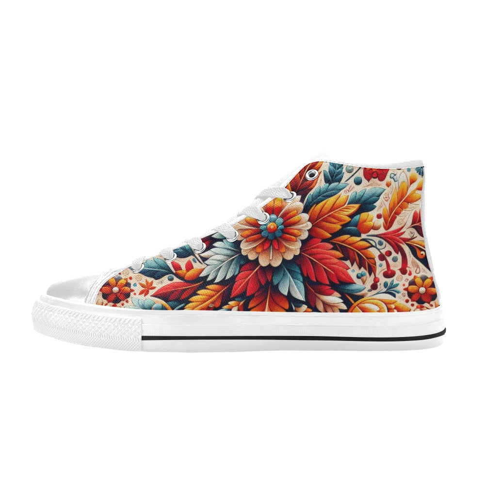 Custom High Top Canvas Shoes for Women (C93)