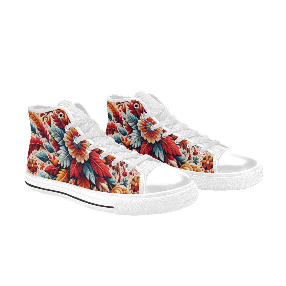 Custom High Top Canvas Shoes for Women (C93)