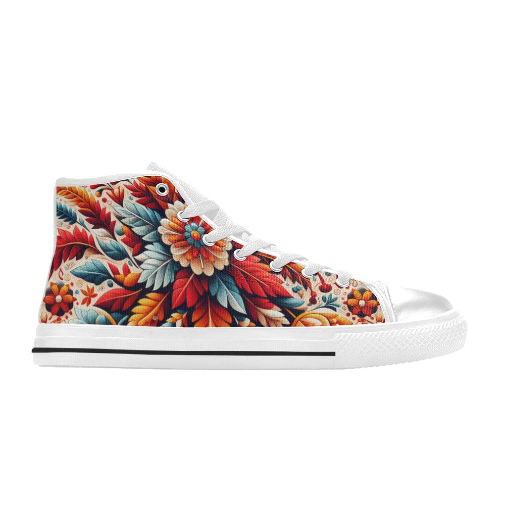 Custom High Top Canvas Shoes for Women (C93)