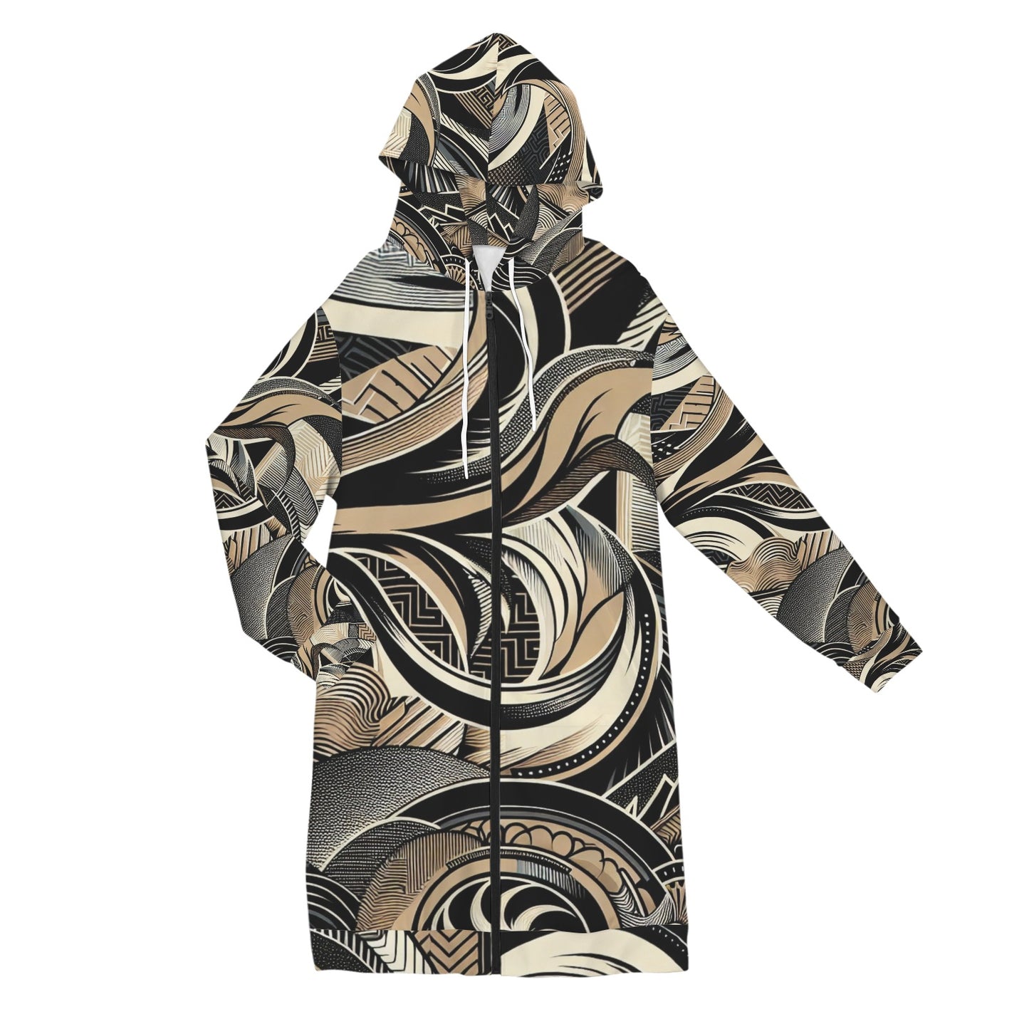 Women's Long Hooded Coat (P279)