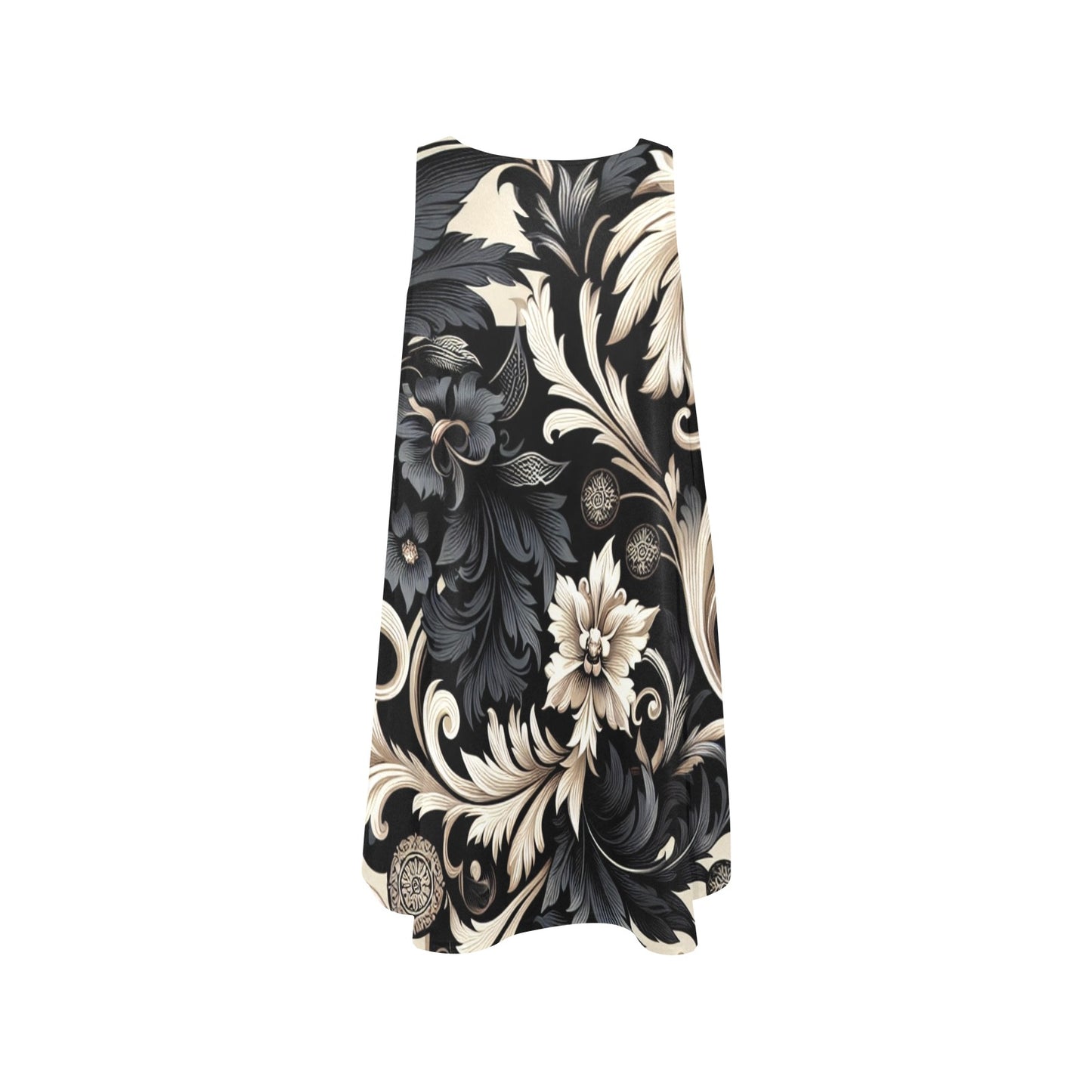 Ärmelloses A-Linien-Kleid mit Taschen für Damen (P284)