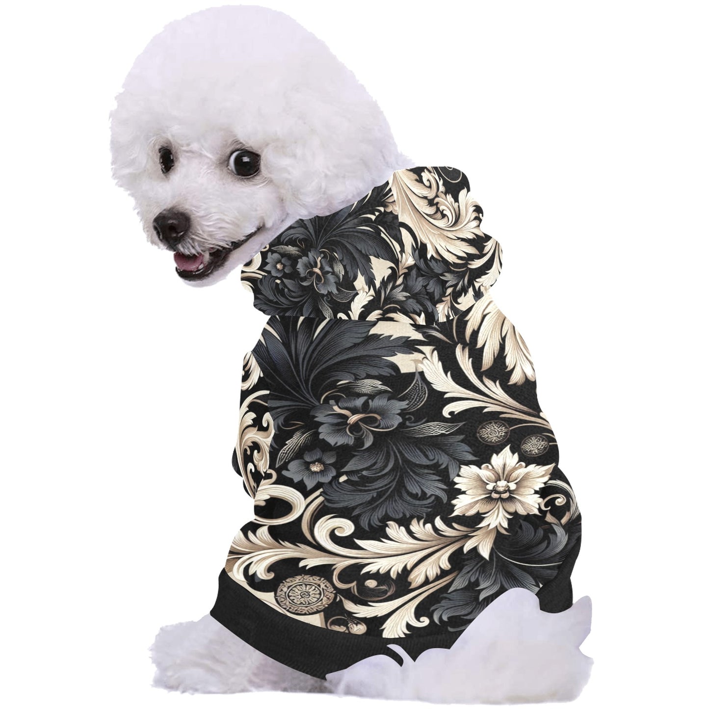 Kapuzenpullover für Hunde mit Allover-Print (P284)
