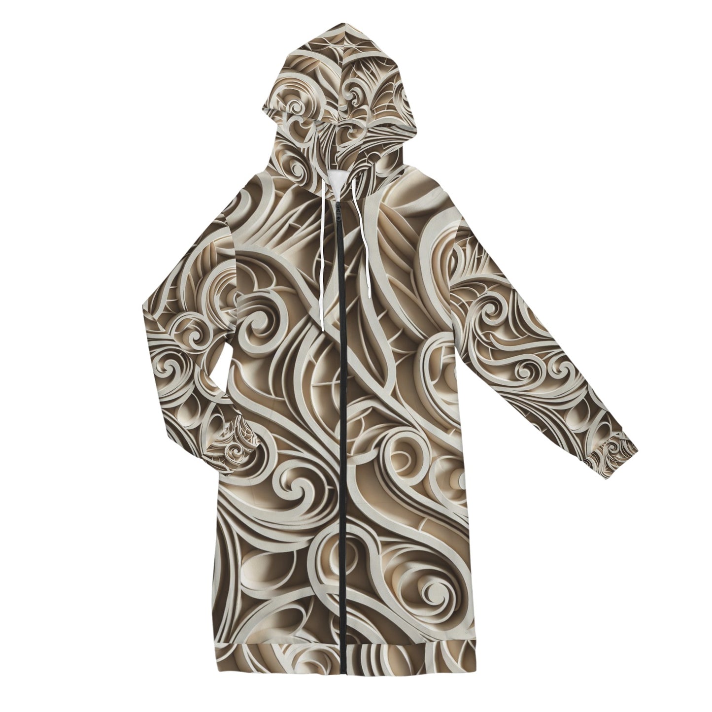 Women's Long Hooded Coat (P190)