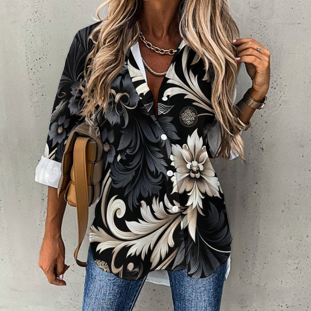 Cropped hem shirt (P284)