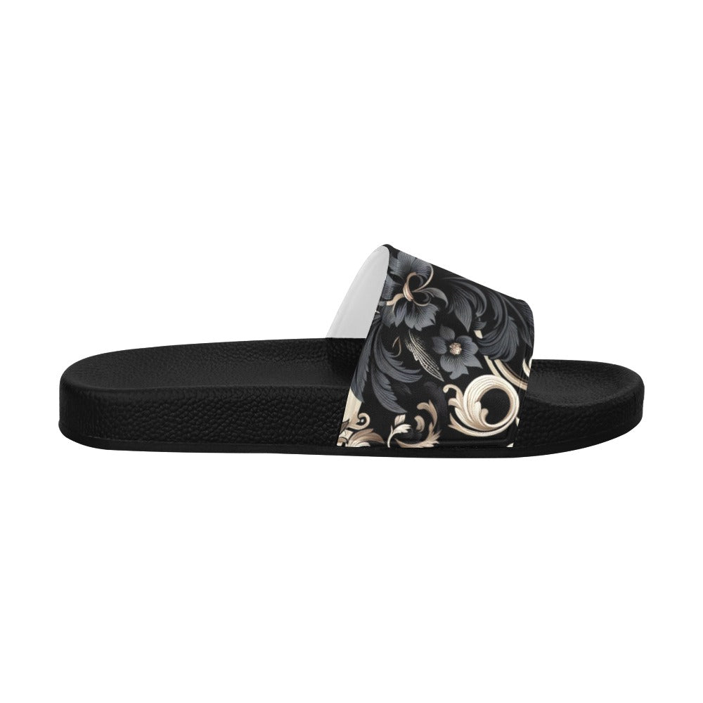 Damen Slide Sandalen (P284) WEISS