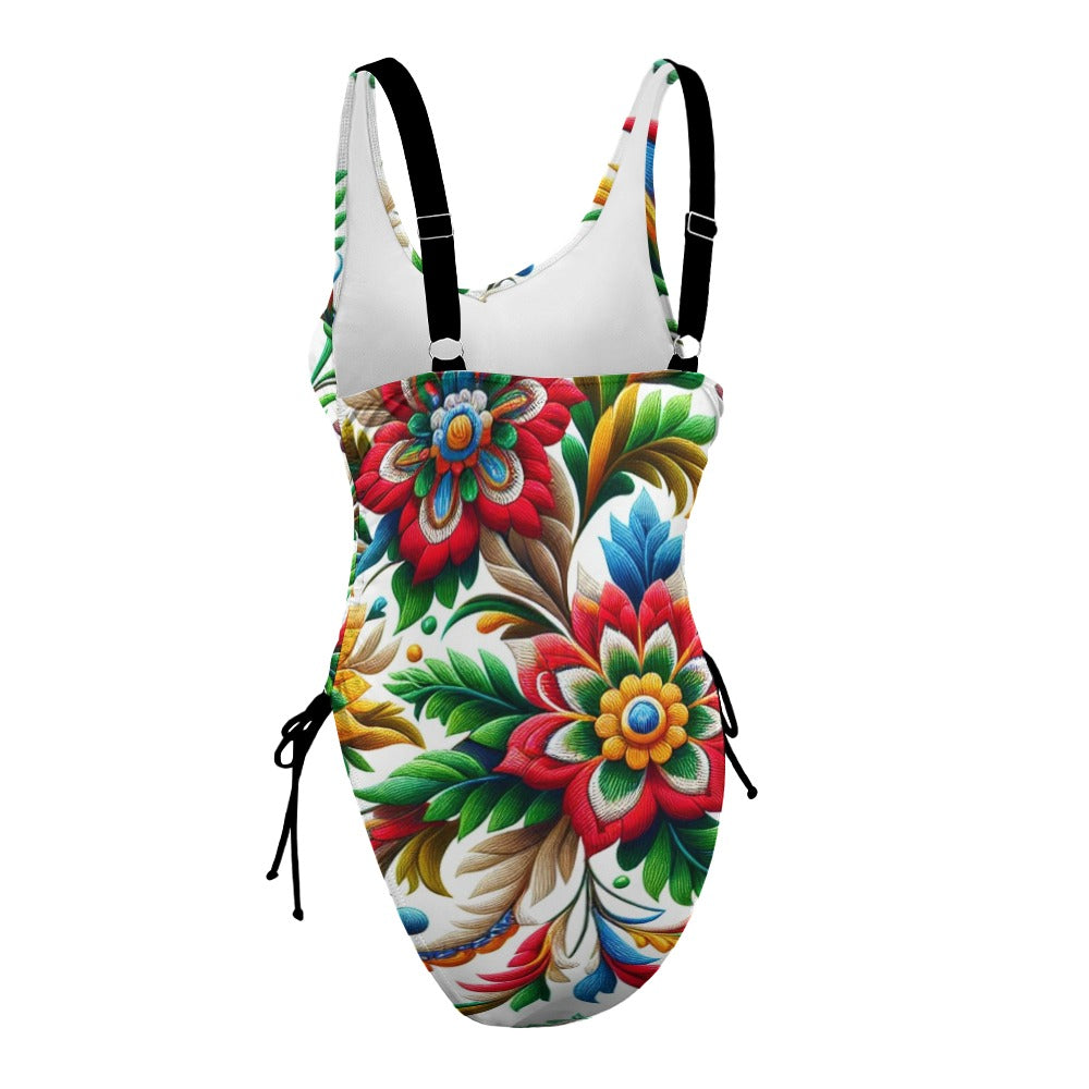 Ladies Polka Dot One Piece Swimsuit (F13)
