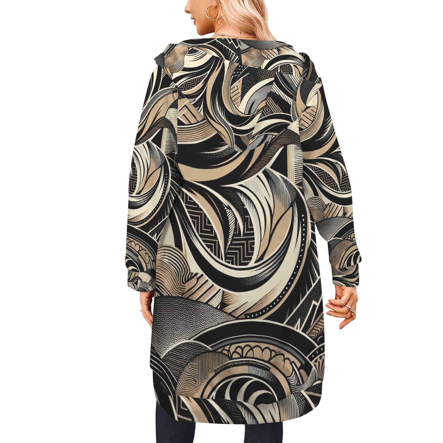 Women's Long Hooded Coat (P279)