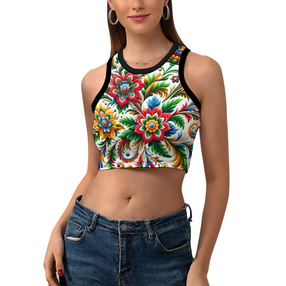 Kurzes Slim Racer Tank Top für Damen (F13)
