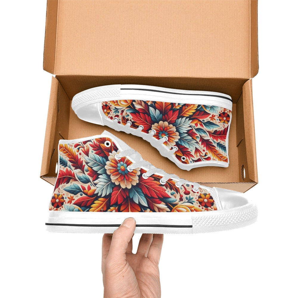 Custom High Top Canvas Shoes for Women (C93)