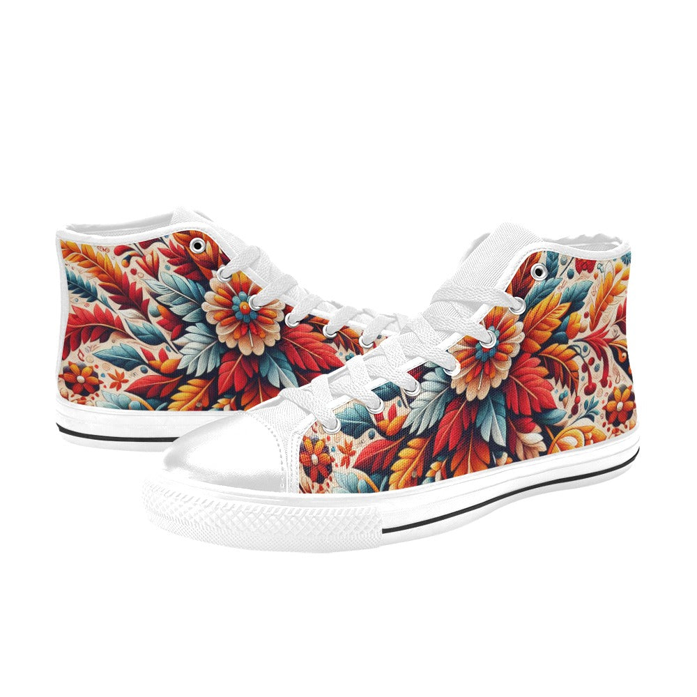 Custom High Top Canvas Shoes for Women (C93)