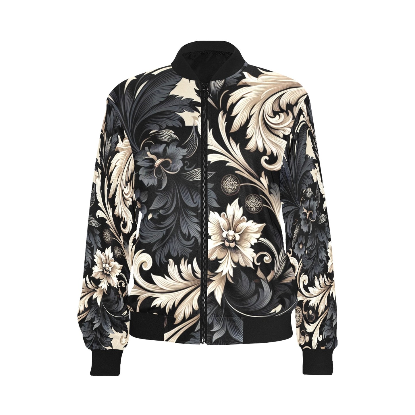 Women's All Over Print Bomber Jacket (P284)
