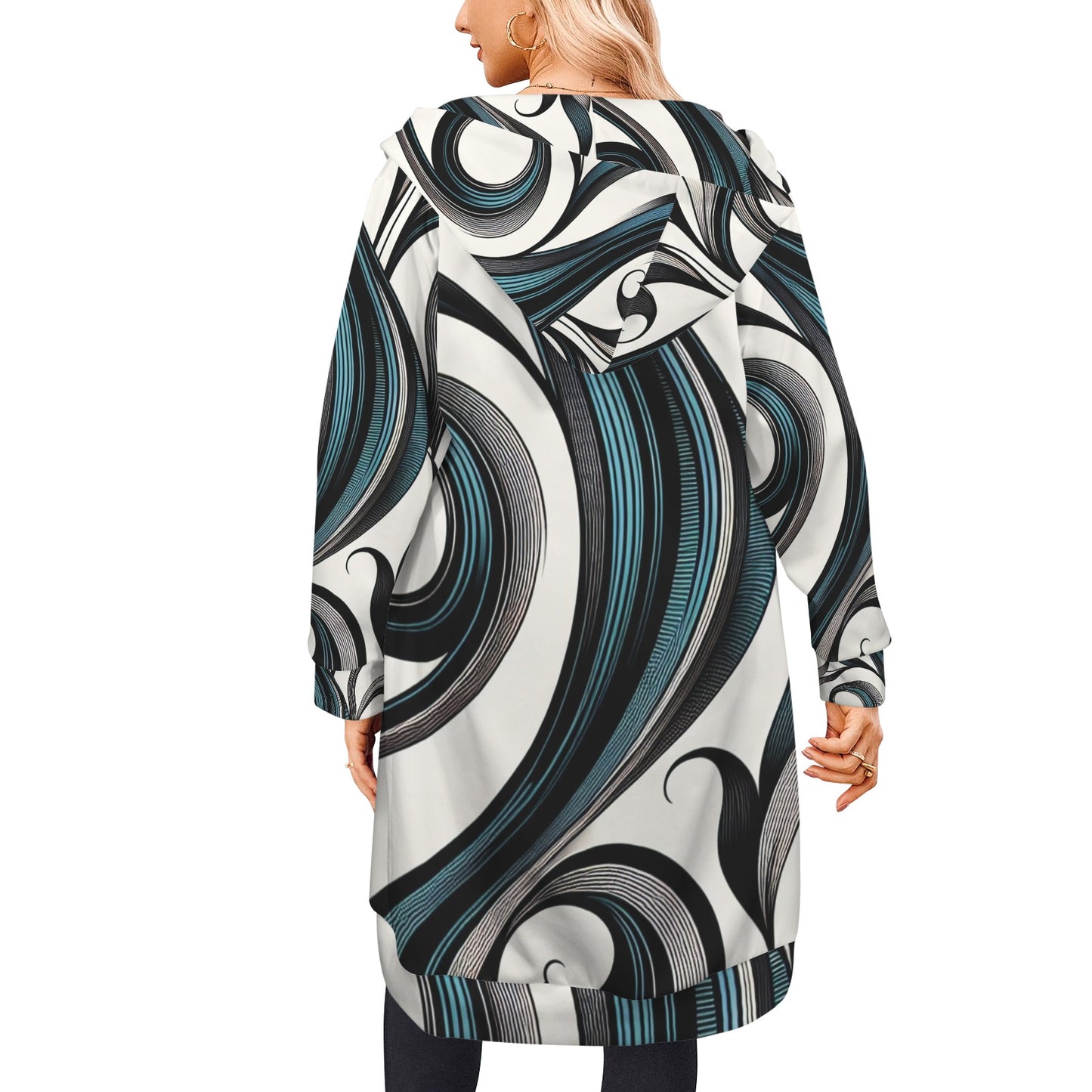 Women's Long Hooded Coat (P292)