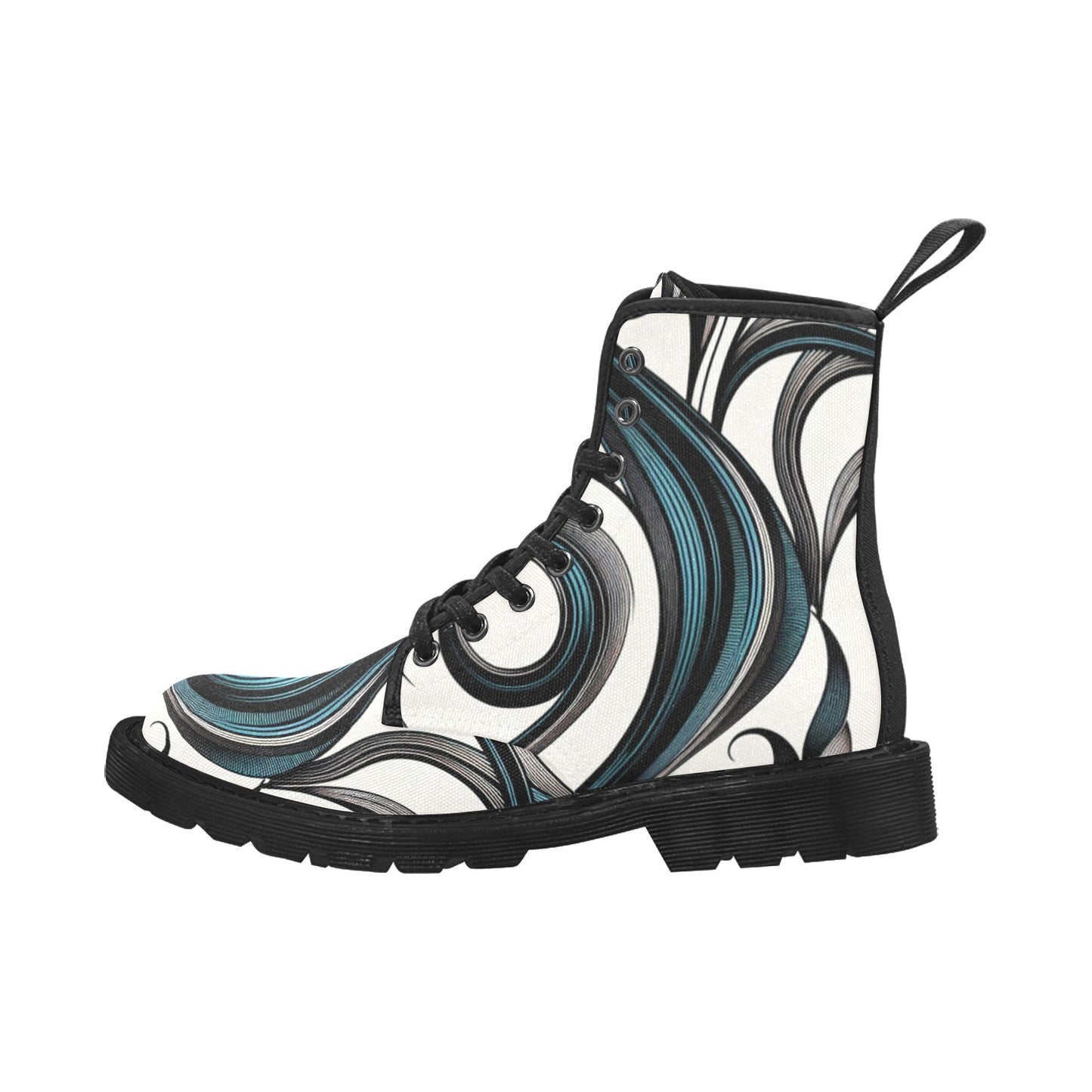Women's Lace Up Canvas Boots (P292)