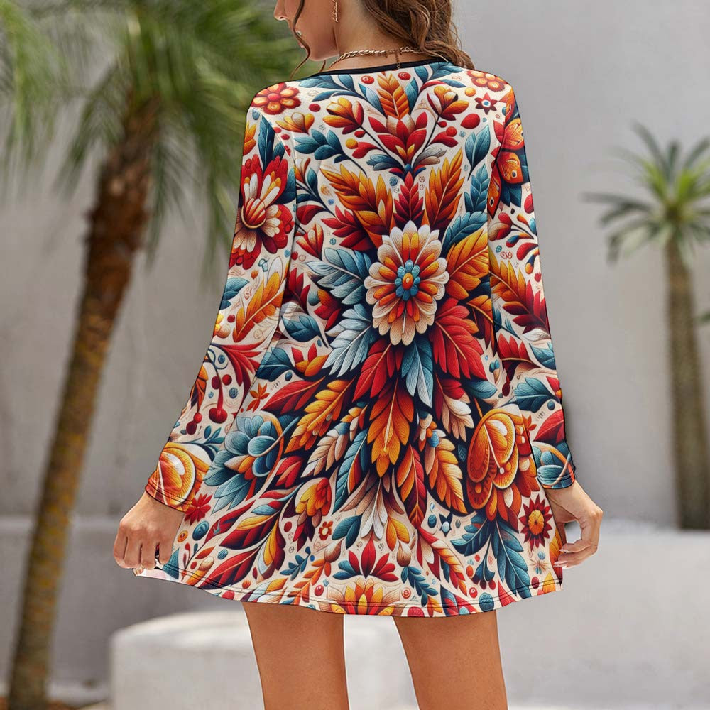 Long Sleeve Loose Dress (C93)
