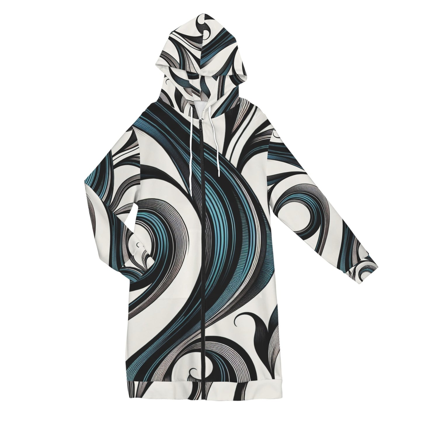 Women's Long Hooded Coat (P292)