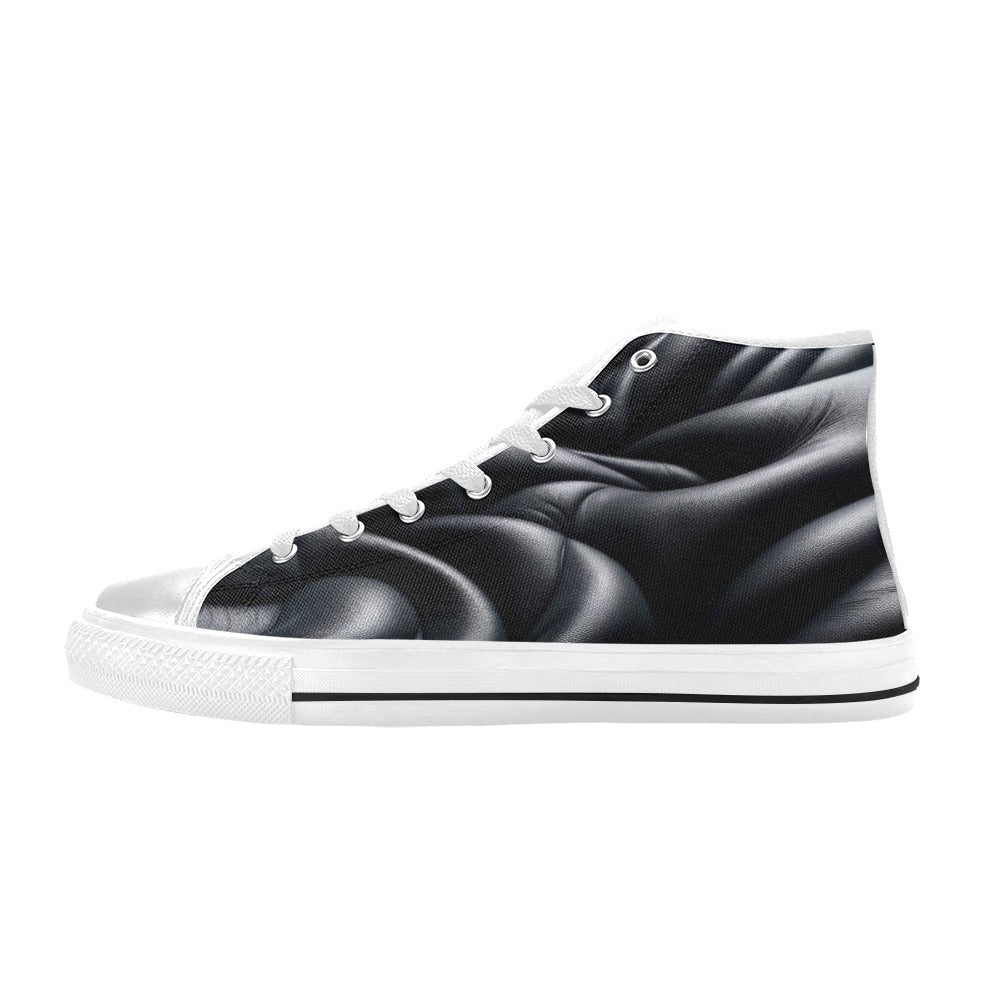 Custom High Top Canvas Shoes for Women (P255)