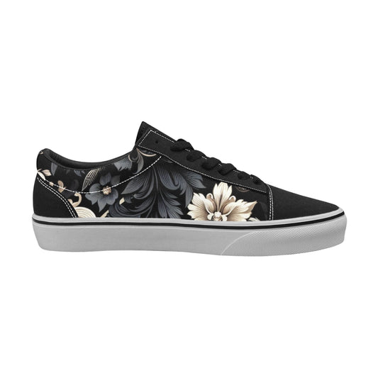 Damen Schnürschuhe aus Canvas (P284) WEISS