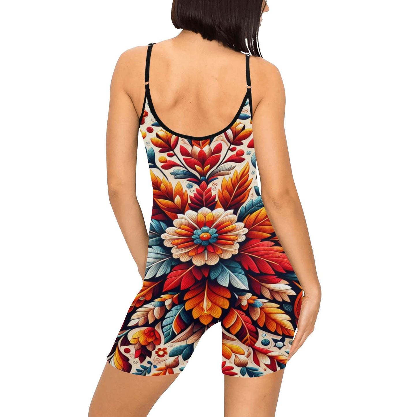 Kurzer Yoga-Bodysuit für Damen (C93)