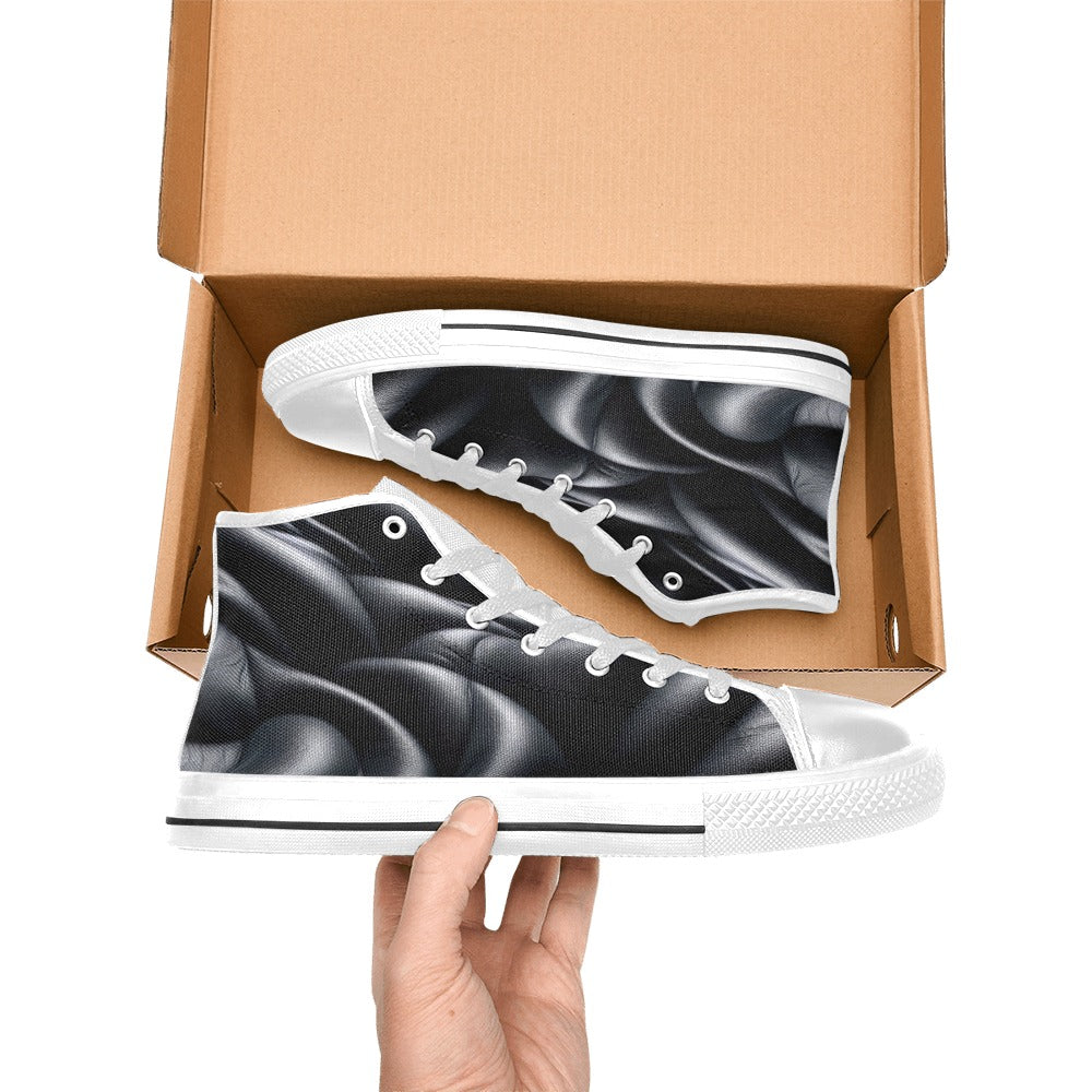 Custom High Top Canvas Shoes for Women (P255)