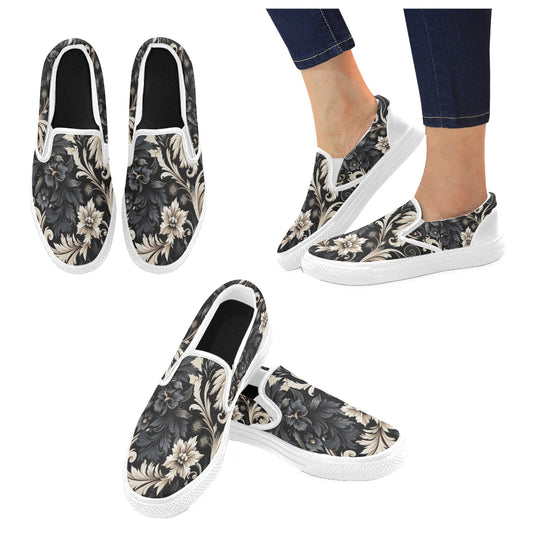 Slip-on-Schuhe aus Canvas für Damen (P284)