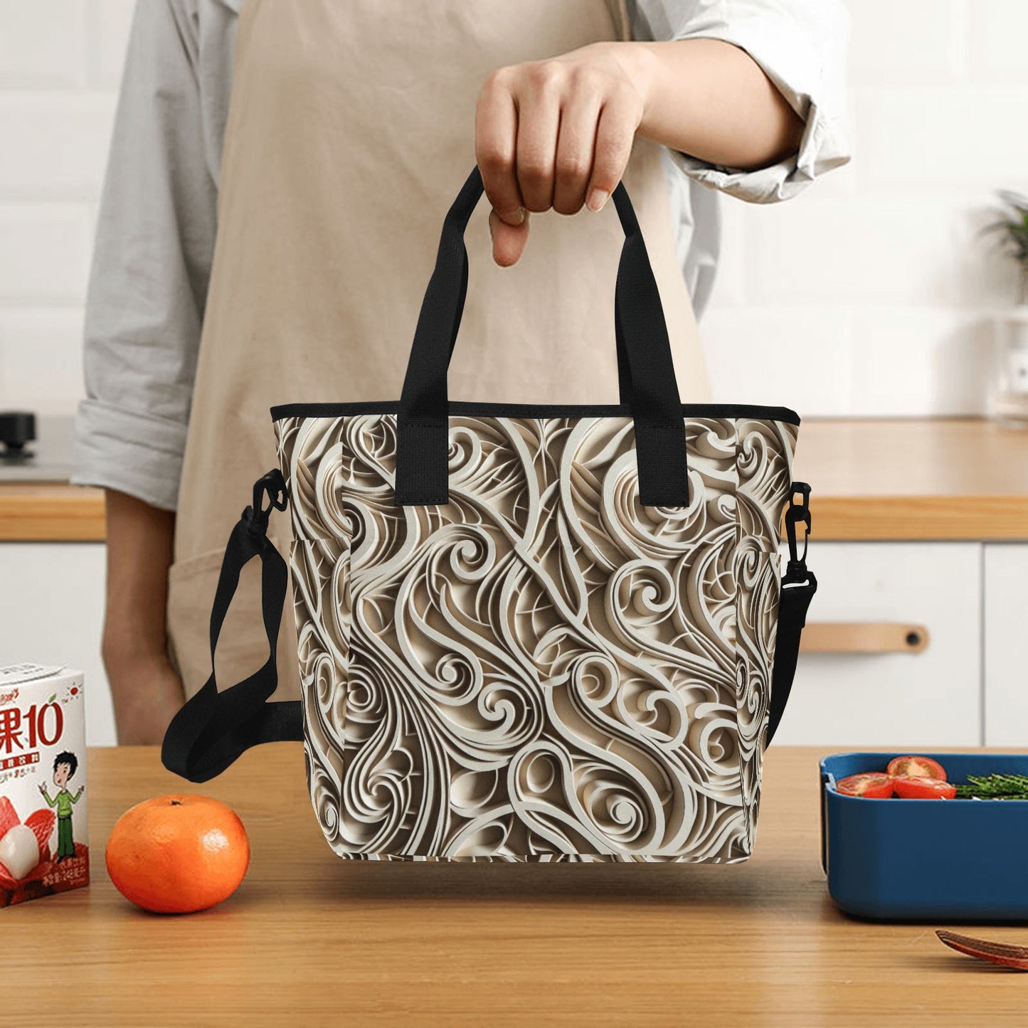 Insulated Tote Bag with Shoulder Strap (P190)