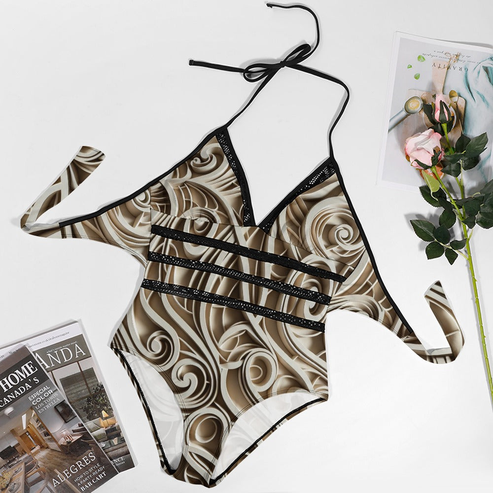 Plus size bikini swimsuit (P190)