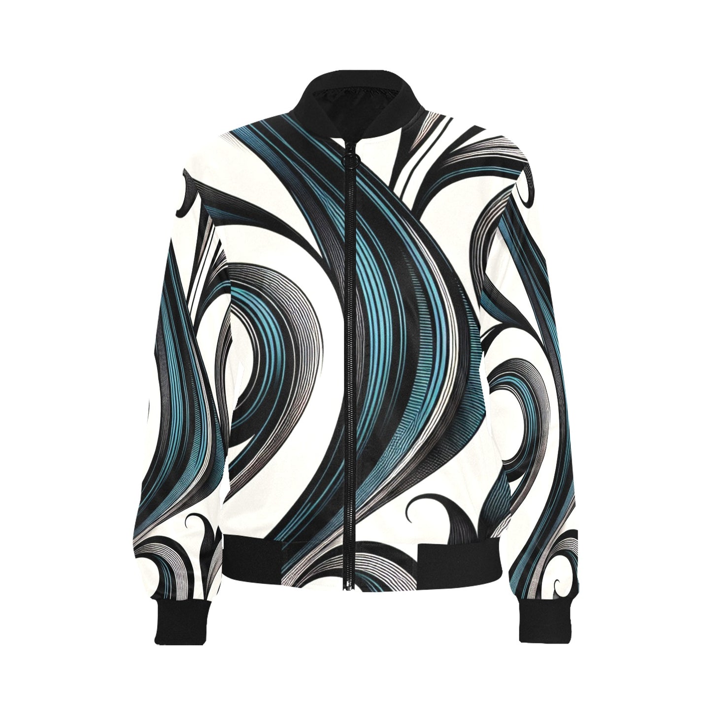 Women's All Over Print Bomber Jacket (P292)