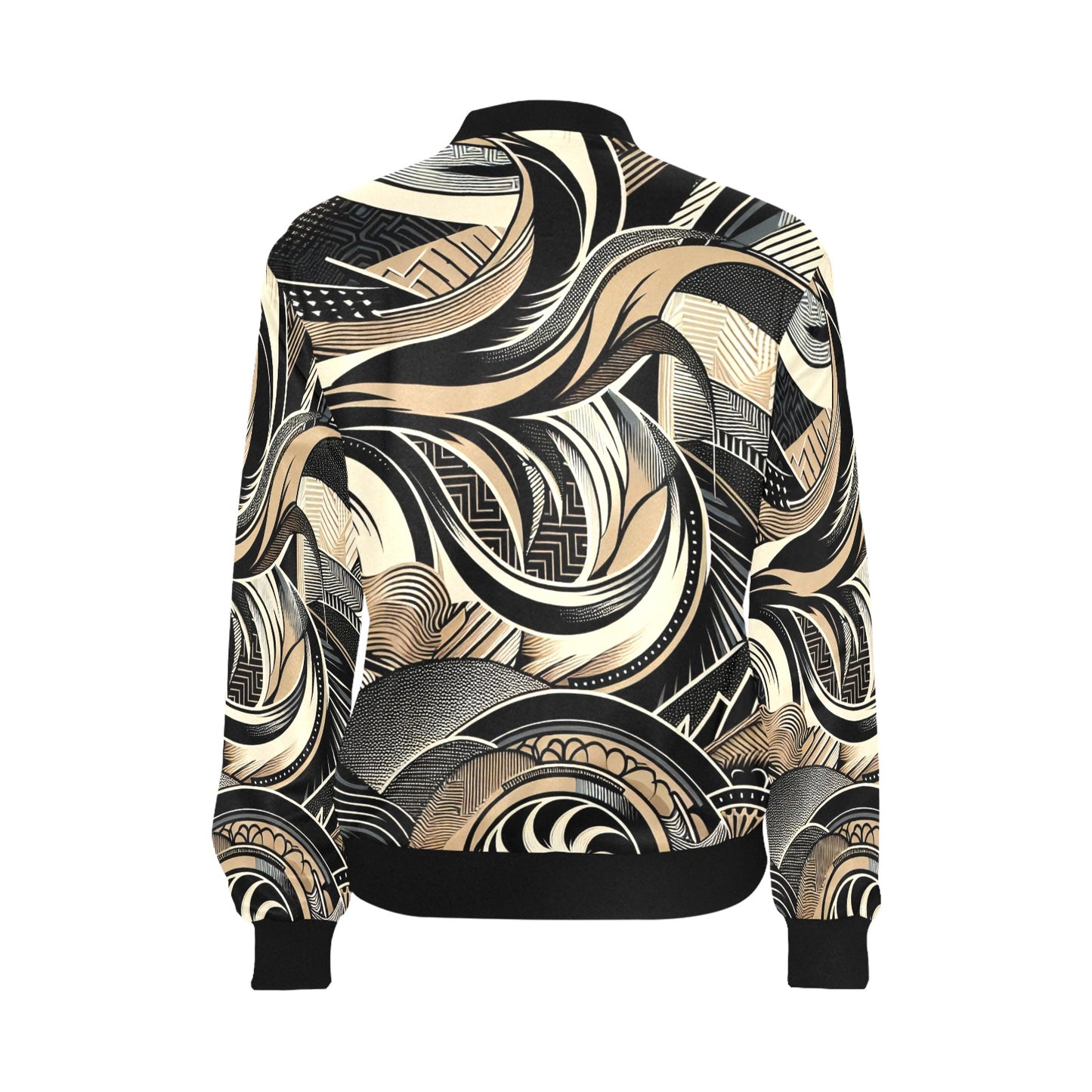 Women's All Over Print Bomber Jacket (P279)