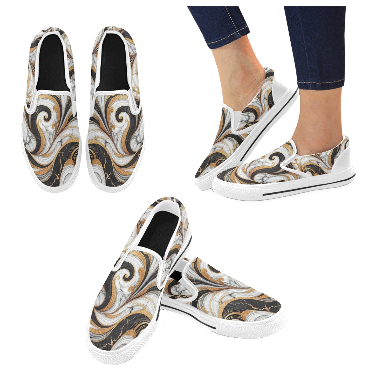 Women's Slip-on Canvas Shoes (P273)