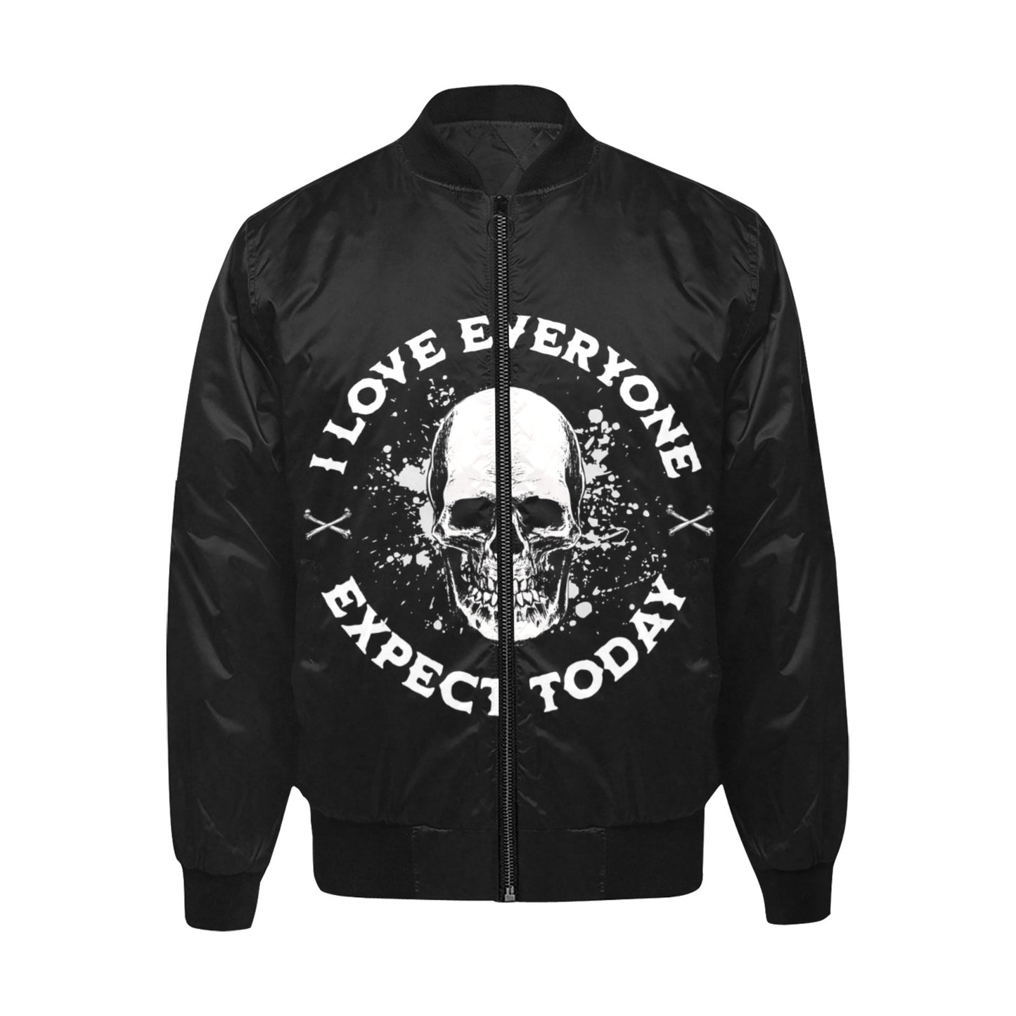 Men's All Over Print Quilted Bomber Jacket (F10)