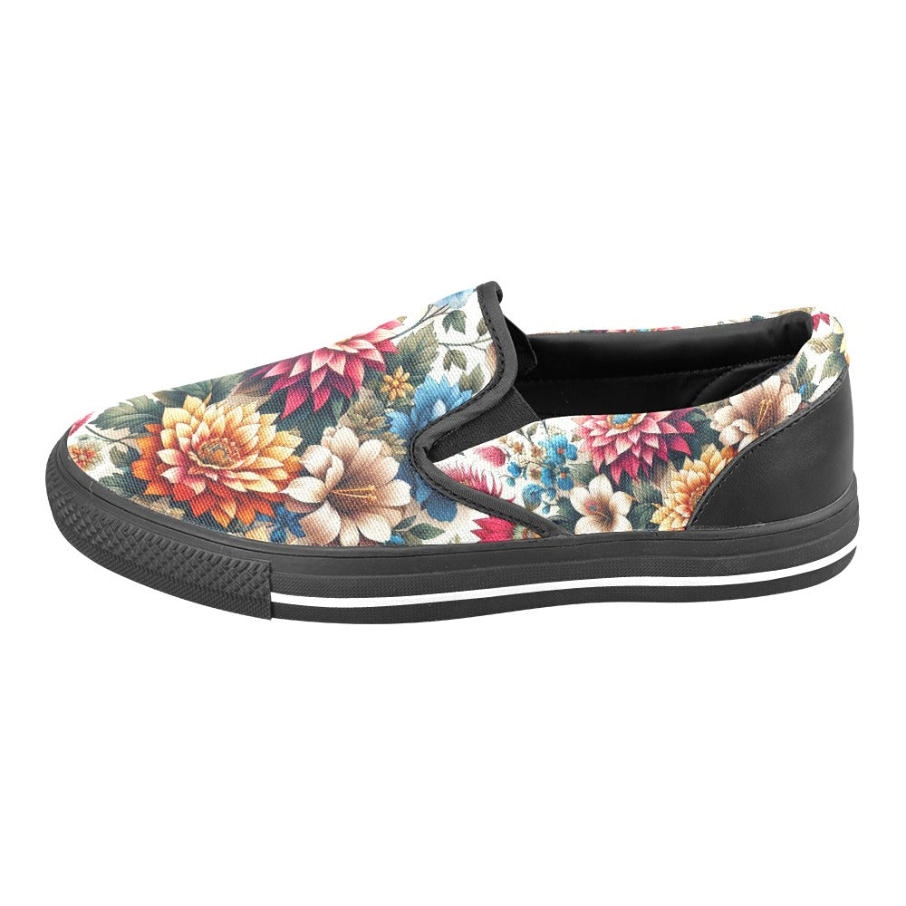 Slip-on-Schuhe aus Canvas für Damen (C95)