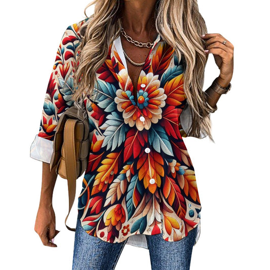 Cropped hem shirt (C93)
