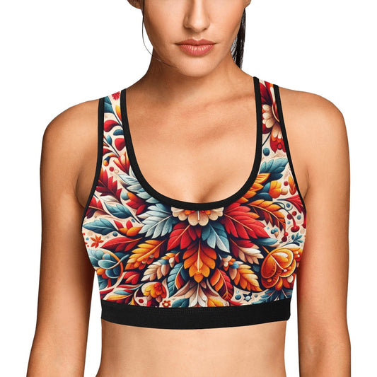 Women's All Over Print Sports Bra (C93)