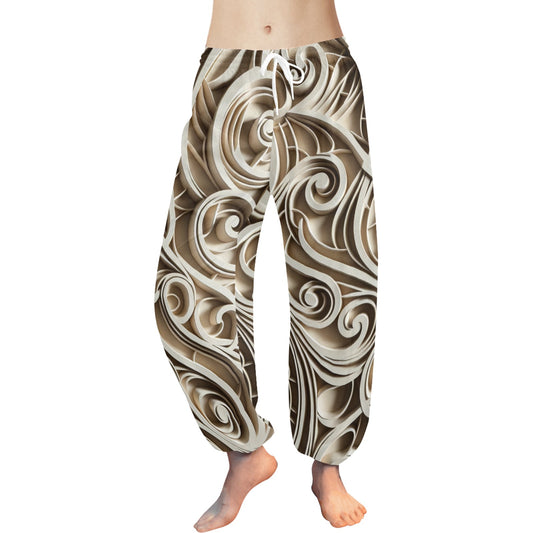 Women's All Over Print Harem Pants (P190)