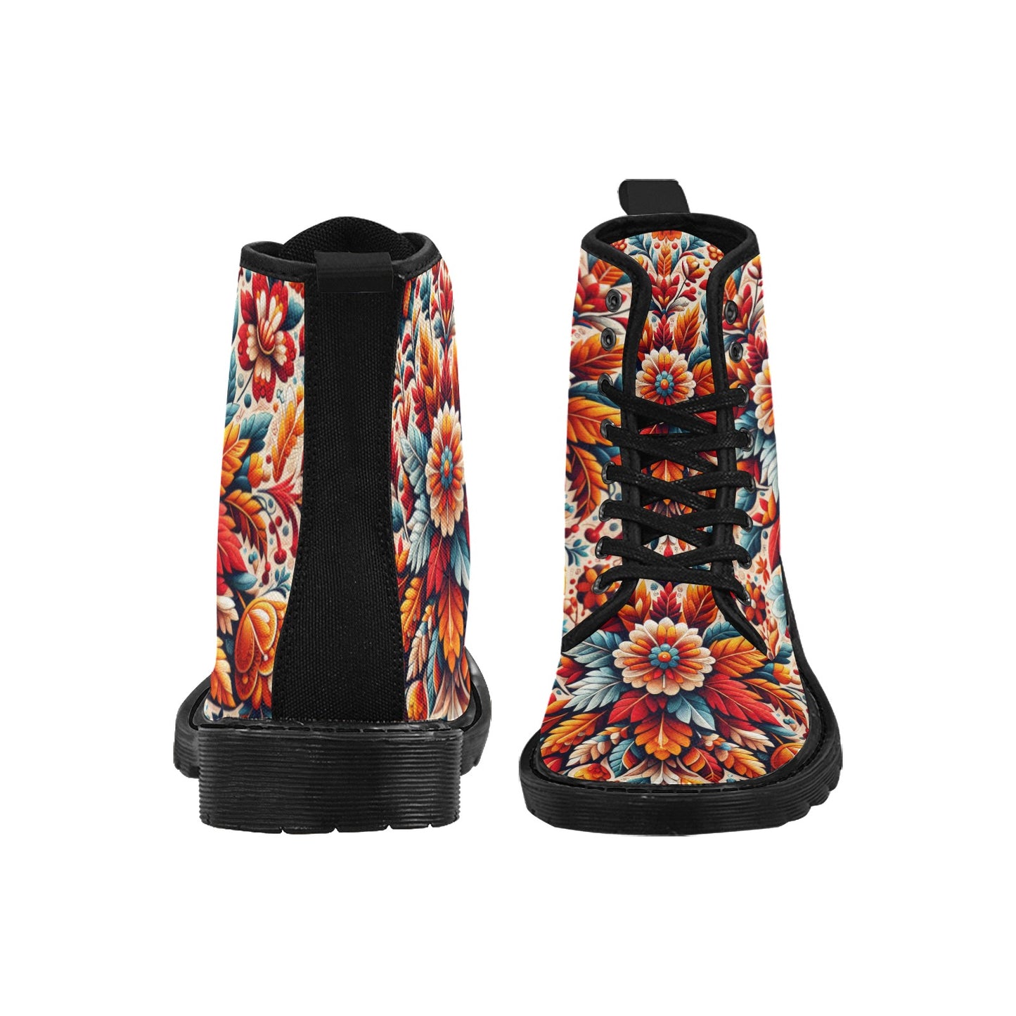 Women's Lace Up Canvas Boots (C93)
