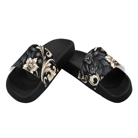 Damen Slide Sandalen (P284) WEISS