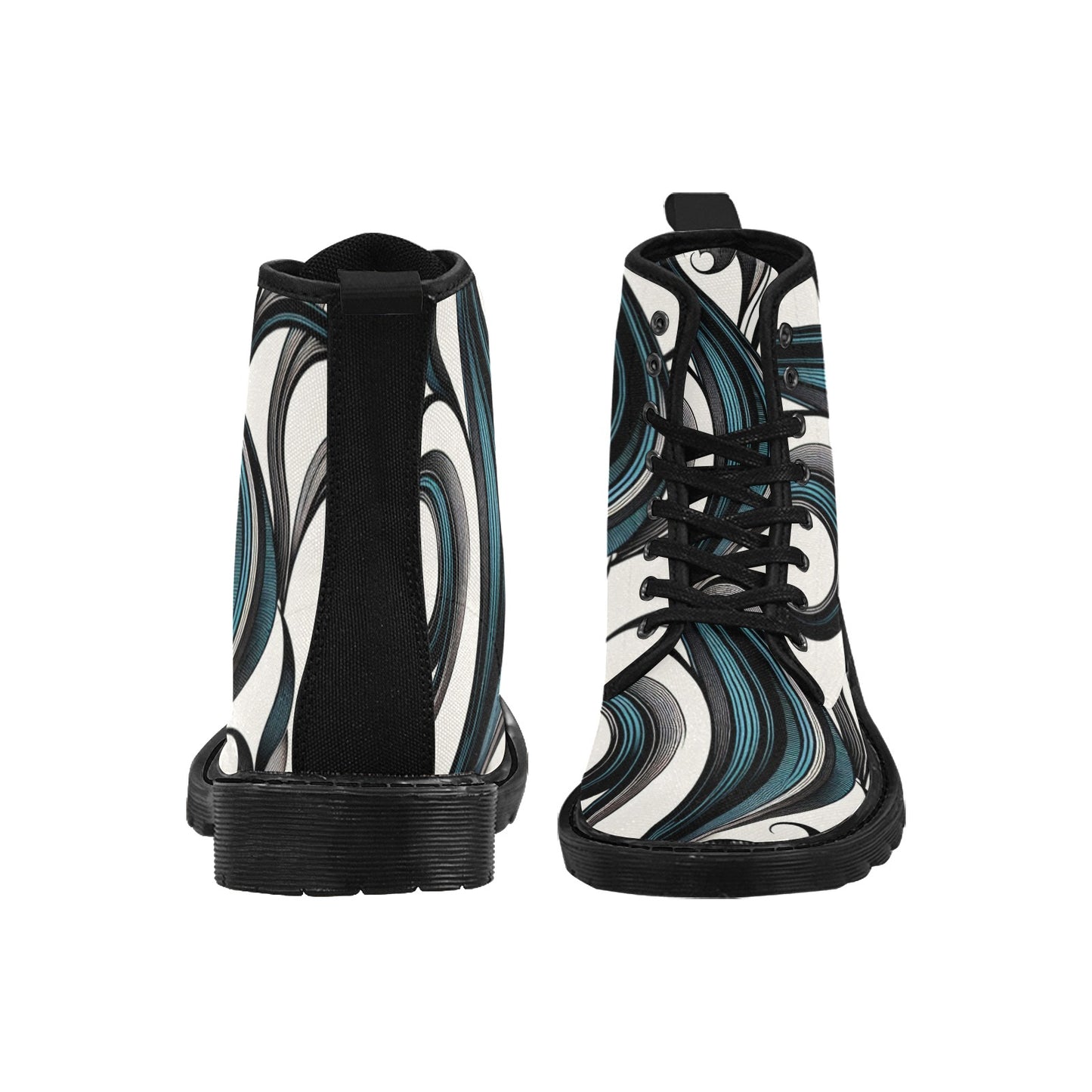 Women's Lace Up Canvas Boots (P292)
