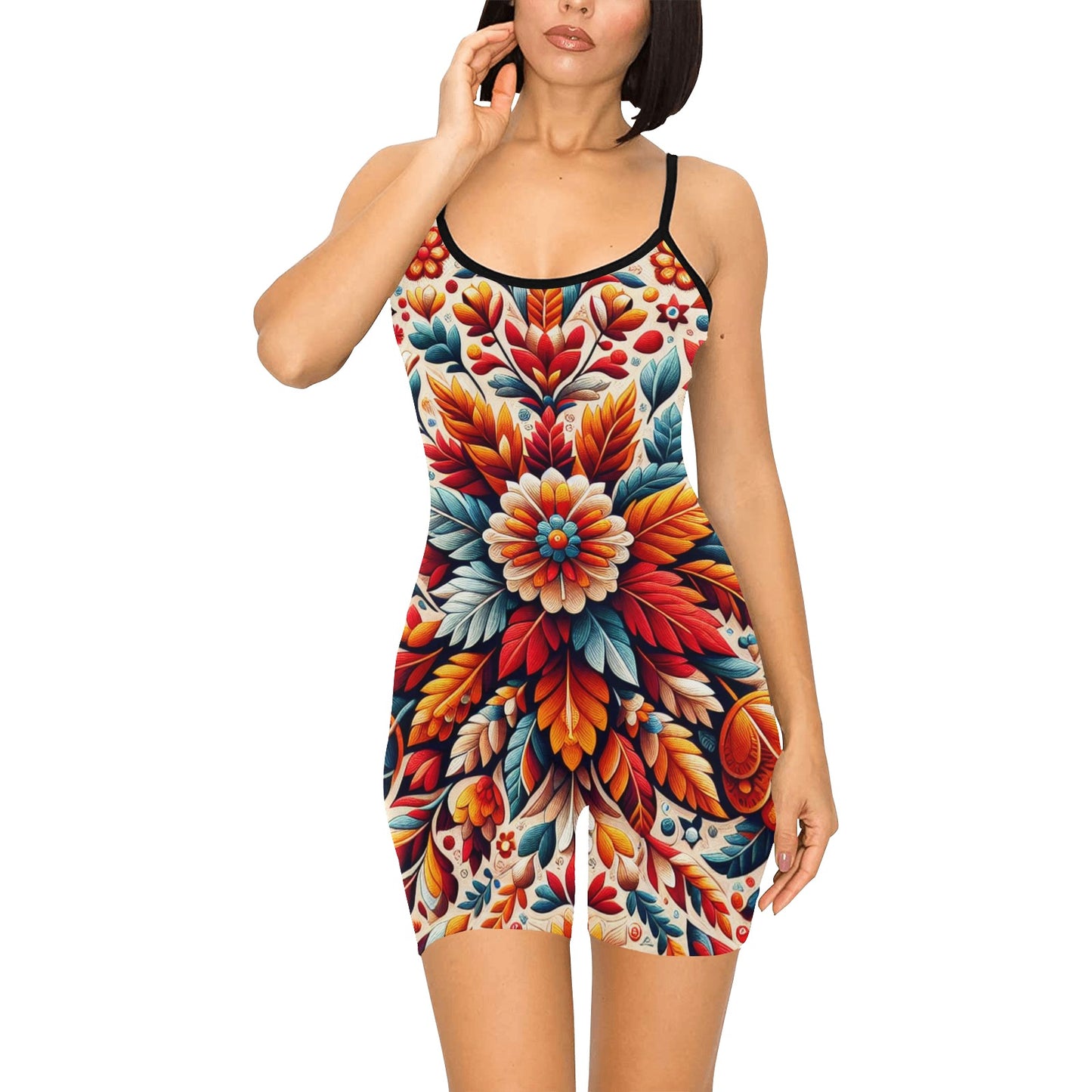 Kurzer Yoga-Bodysuit für Damen (C93)
