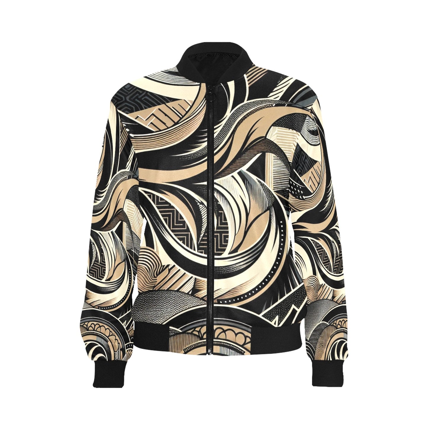 Women's All Over Print Bomber Jacket (P279)
